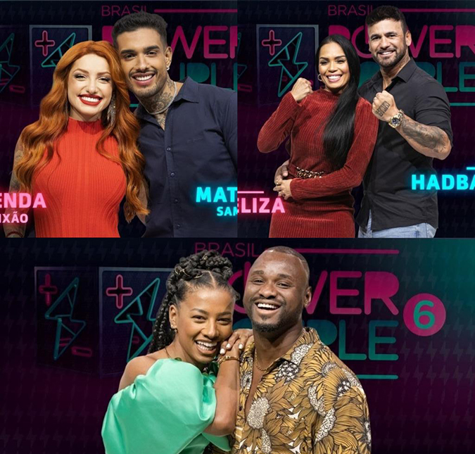 Brenda e Matheus, Eliza e Hadballa e Michele e Passa são os casais na D.R. do <I>Power Couple Brasil</i> desta semana!