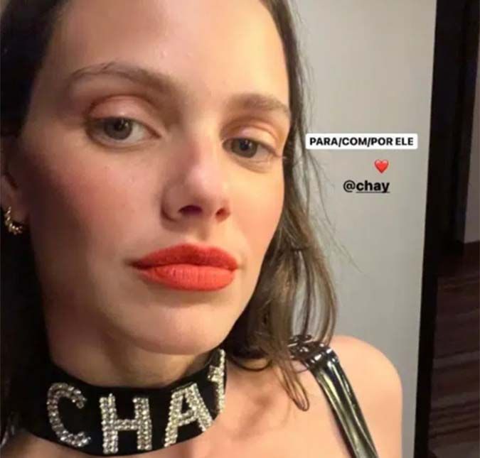 A atriz havia se inspirado em um look de Luma de Oliveira
