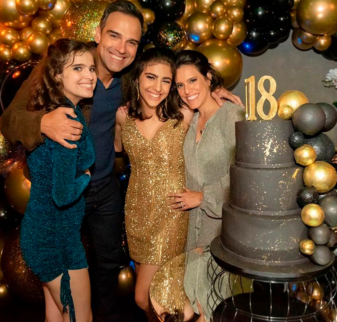 Tadeu Schmidt comemora os 18 anos de idade da filha mais nova com festa luxuosa e revela pedido fofo feito por Laura; confira!
