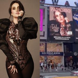 Dulce María vira capa de revista e ganha divulgação na <I>Times Square</i>