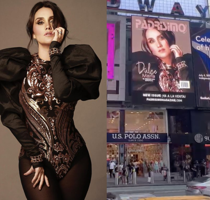 Dulce María vira capa de revista e ganha divulgação na <I>Times Square</i>