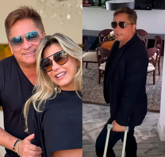 Poliana Rocha brinca sobre ser <i>dona</i> de Leonardo e o cantor rebate: -<i>Quem tem dono é cachorro</i>