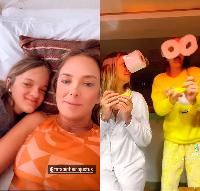 Ticiane Pinheiro compartilha vídeo divertido vestida de Minion com a filha Rafaella Justus, assista!