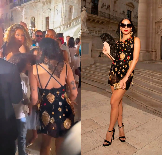 Em desfile na Itália, Anitta reencontra Mariah Carey e curte festa com famosos