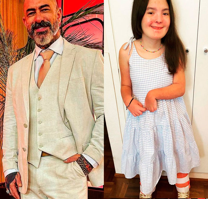 Henrique Fogaça compartilha registro da filha, Olivia, e comemora: <i>Cada dia mais linda e feliz fazendo o uso do canabidiol</i>