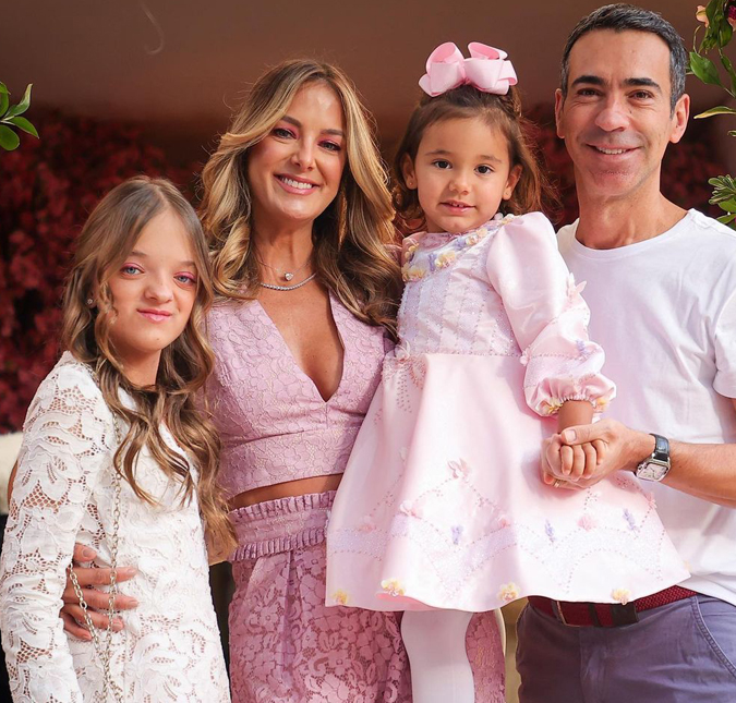 Com festa luxuosa, Ticiane Pinheiro e César Tralli comemoram três anos de idade da filha Manuella