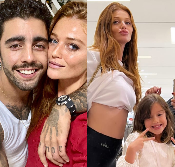 Grávida pela primeira vez, Cintia Dicker vai às compras ao lado da enteada e exibe linda barriguinha