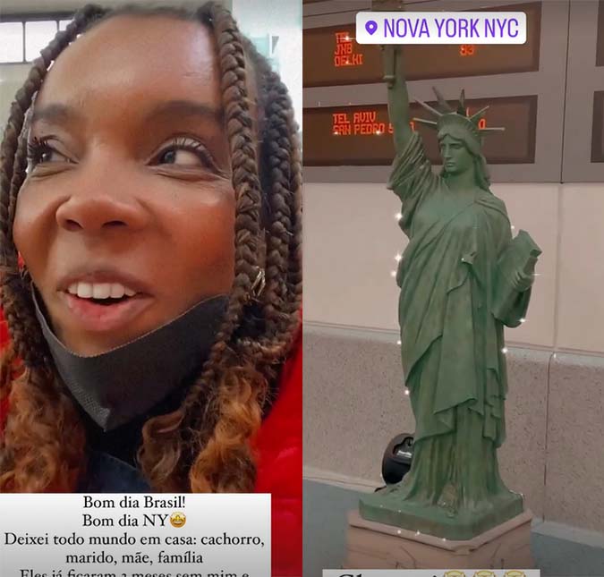 Thelma Assis viaja aos Estados Unidos para estudar inglês: -<i>Oportunidade de me encontrar comigo mesma</i>