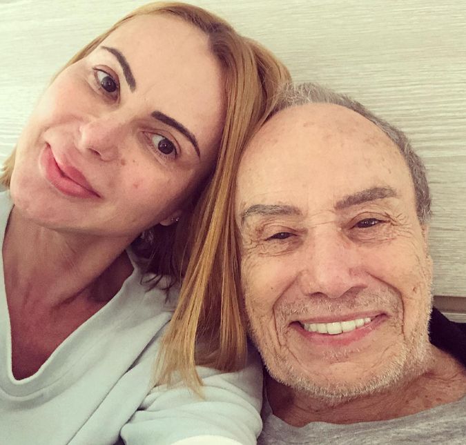 O casal concedeu uma entrevista ao Domingo Espetacular