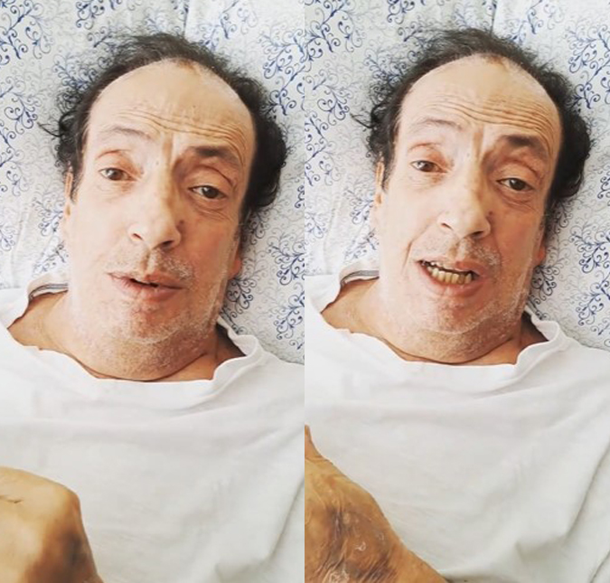 Marcos Oliveira recebe alta hospitalar e pede ajuda: <i>Ainda tenho que me recuperar mas os boletos não param de chegar</i>