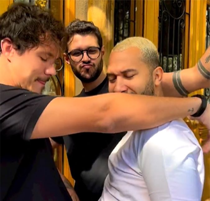 Gil do Vigor, Eliezer e Rodrigo Mussi surgem juntos em vídeo dançando música de Luísa Sonza, assista! Os ex BBBs escolheram o novo sucesso da cantora, Cachorrinhas, para dançar