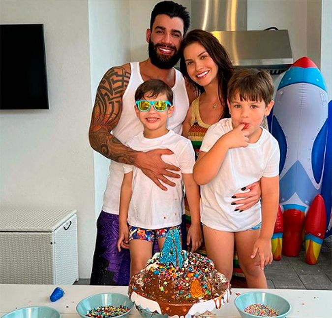 Andressa e Gusttavo começaram a namorar em 2012 e são papais de Gabriel e Samuel