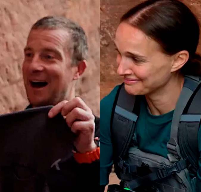 Incrédula, Natalie Portman faz expressão de nojo ao ver apresentador filtrando água na cueca A estrela de Thor: Amor e Trovão encarou o desafio de explorar a região de cânions ao sul de Utah, nos Estados Unidos