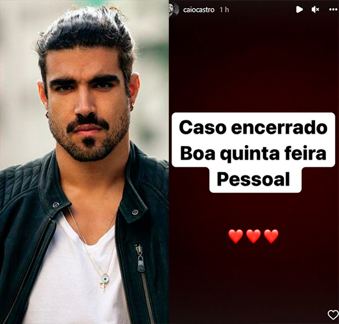 Caio Castro está cansado da polêmica sobre pagar conta no encontro: <I>Caso encerrado</i>