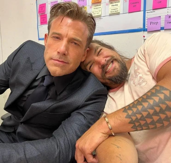 Ben Affleck pausa a lua de mel para se encontrar com Jason Momoa