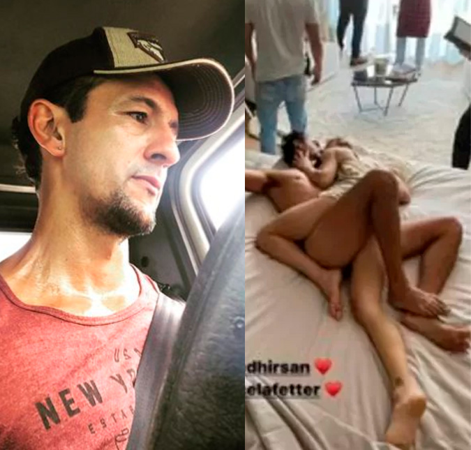 Irandhir Santos compartilha foto de cena quente com Marcella Fetter e dá <I>spoiler</i> de <I>Pantanal</i>, veja!