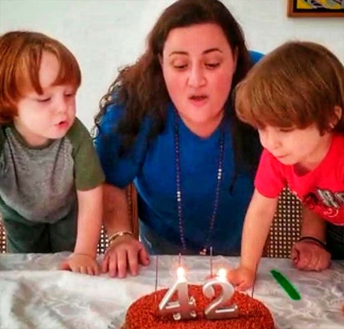 Irmã de Paulo Gustavo comemora aniversário com os filhos do humorista