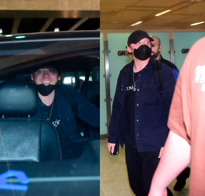 Rupert Grint, astro de <i>Harry Potter</i> enfrenta tumulto ao desembarcar em São Paulo