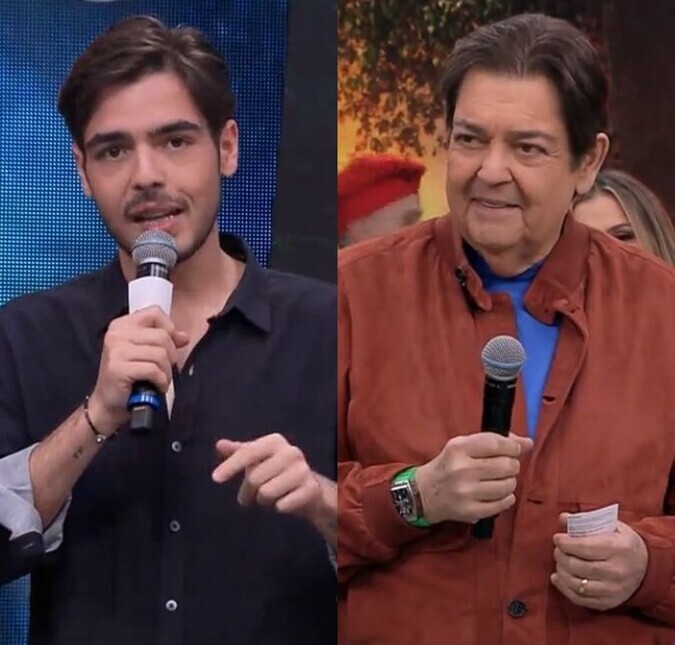 Fausto Silva se emociona ao ganhar homenagem de João Guilherme no <i>Faustão na Band</i>