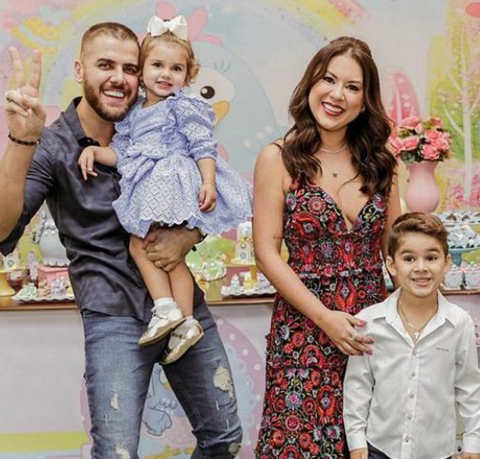 Natália Toscano revela que os filhos amam fazer cartazes para o pai, Zé Neto: <i>Ele é um paizão e um exemplo</i>