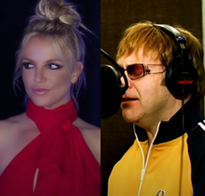 Elton John canta prévia da canção com Britney Spears pela primeira vez em público