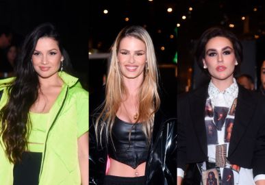 Juliette Freire, Yasmin Brunet, Kéfera e mais famosos marcam presença no <i>show</i> de Demi Lovato