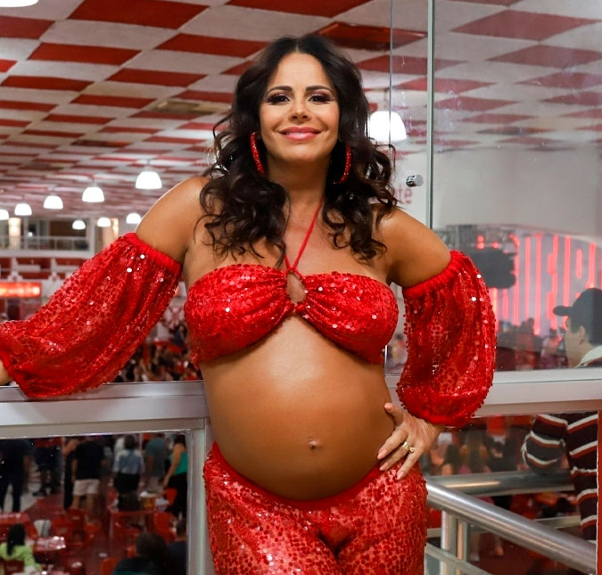 Com quase 40 semanas de gestação, Viviane Araújo revela sentimentos: -<i>Eu estou muito ansiosa</i>