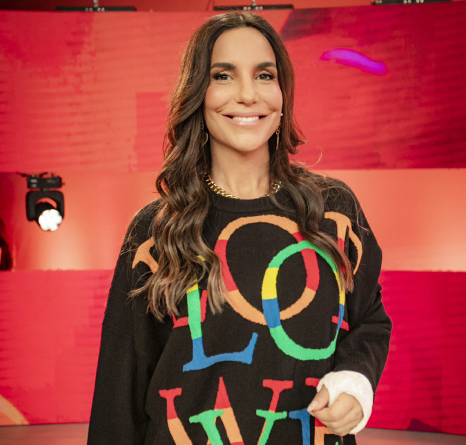 Ivete Sangalo posa com Jota Quest nos bastidores do Rock in Rio