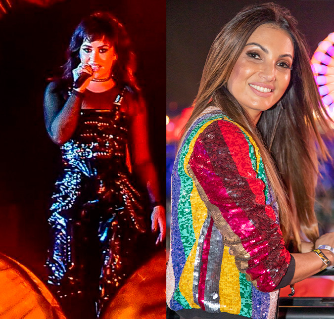Vídeo de Demi Lovato mudando rapidamente a expressão facial no <I>Rock In Rio</i> viraliza e cantora é comparada com Patrícia Poeta