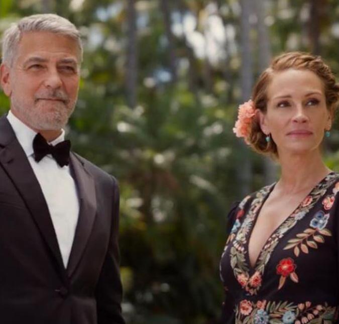 Protagonistas em novo filme, Julia Roberts e George Clooney tiveram que gravar cena de beijo 80 vezes