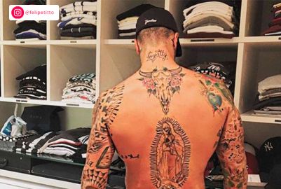 Ele é todo tatuado! Veja as fotos de Felipe Titto exibindo suas tattoos -  Estrelando