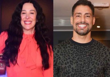 Claudia Raia reencontra Cauã Reymond e manda recado fofo para fãs de <i>A Favorita</i>