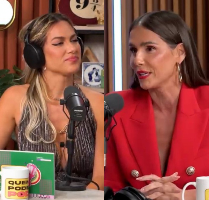 Vídeo de Deborah Secco flertando com Giovanna Ewbank viraliza na <i>web</i> e apresentadora comenta: <i>Atacante</i>