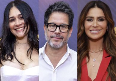 Climão? Momento entre Murilo Benício e suas ex-esposas, Alessandra Negrini e Giovanna Antonelli repercute na <i>web</i>: <i>De férias com o ex</i>