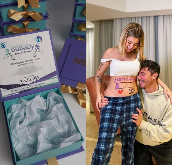 Viih Tube e Eliezer compartilham detalhes do chá revelação do filho: <i>Contagem regressiva</i>