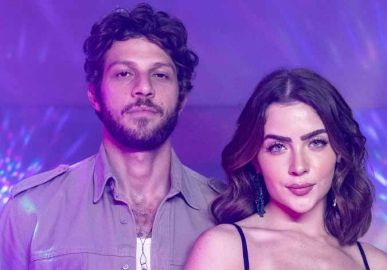 Chay Suede e Jade Picon treinam juntos em academia no Rio de Janeiro
