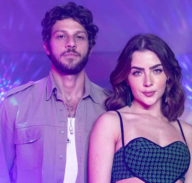 Chay Suede e Jade Picon treinam juntos em academia no Rio de Janeiro