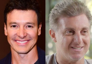 Luciano Huck parabeniza Rodrigo Faro com fotos antigas da dupla