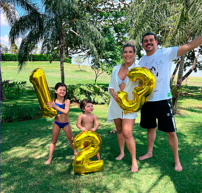 Cristiano, da dupla com Zé Neto, e Paula Vaccari anunciam que estão aguardando a chegada do terceiro filho