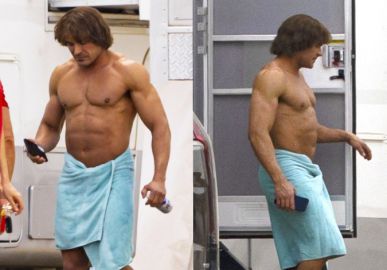 Theo Becker, é você? Zac Efron é flagrado em <i>set</i> de novo filme e é comparado com ator brasileiro