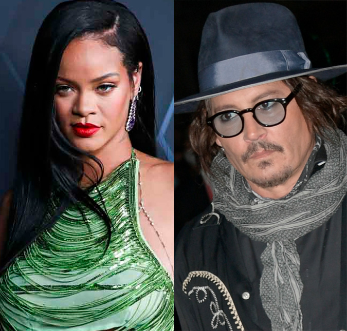 Rihanna convida Johnny Depp para ser o primeiro homem da história a ter destaque em seu desfile de <I>lingerie</i>
