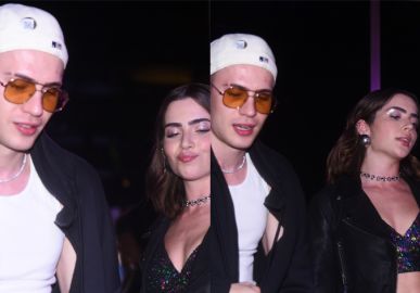 Após desfilar pela primeira vez na <i>SPFW</i>, Jade Picon curte festa ao lado do irmão e celebra: <i>2022 segue se superando</i>