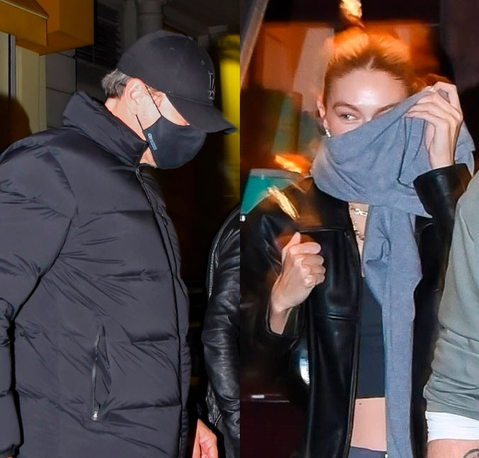 Gigi Hadid e Leonardo DiCaprio são vistos saindo de jantar em Nova York