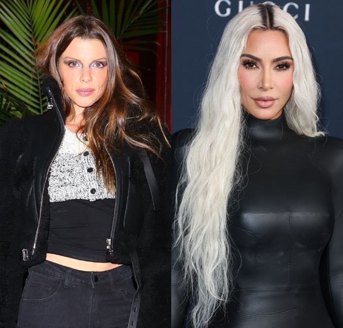 Após Kim Kardashian ser criticada por polêmica da <i>Balenciaga</i>, Julia Fox se revolta: <i>Os homens são o problema</i>