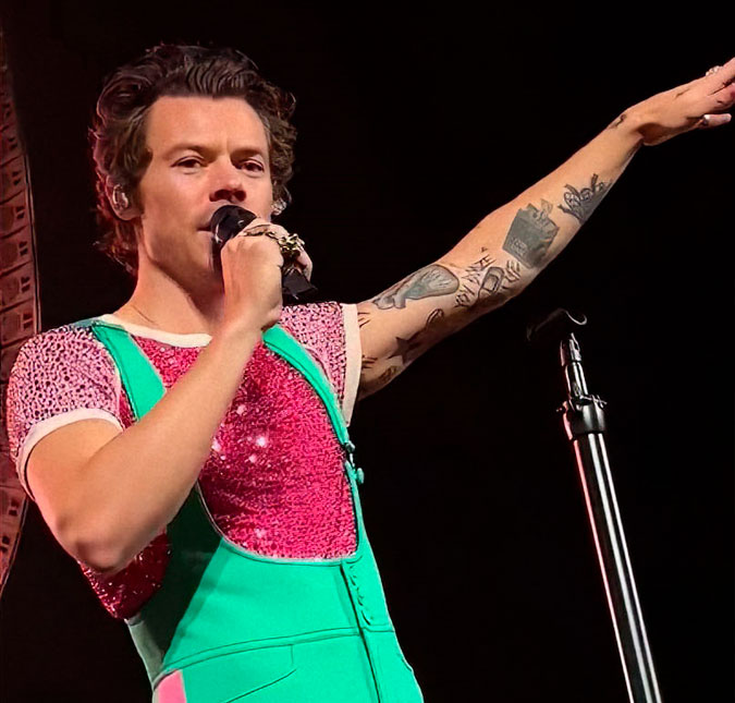Harry Styles compartilha clique exibindo tatuagem do Brasil e Yasmin Brunet deixa comentário