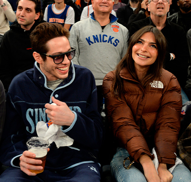Relacionamento de Pete Davidson e Emily Ratajkowski estaria ficando sério, afirma amigo