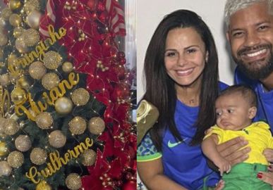 Viviane Araújo decora enorme árvore de Natal com os nomes da família. Confira as decorações natalinas dos famosos