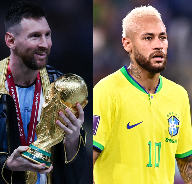 Após vitória da Argentina na <i>Copa do Mundo</i>, Neymar parabeniza Lionel Messi