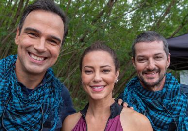 Tadeu Schmidt estreia como ator na novela <i>Cara e Coragem</i>: <i>É a realização de um sonho</i>