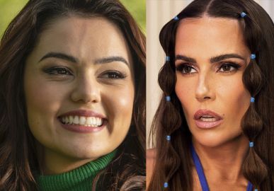 Deborah Secco e Eslovênia usam mesmo <i>look</i> na festa de final de ano; veja